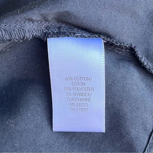 •Banana Republic• Black Poplin Flared Shirtdress - Size 4 - Picture 8 of 11